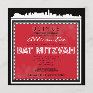 Convite de Bat Mitzvah para Bar BROADWAY CLÁSSICO