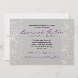 Convite de Bat Mitzvah para Bar STAR TREE