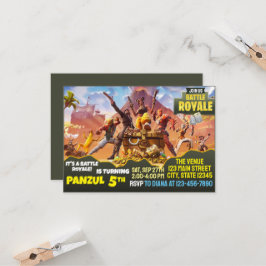 Convite de Batalha de Jogo