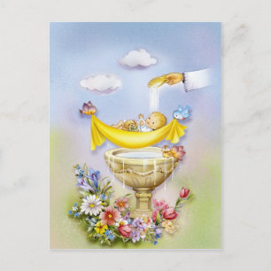 Convite de batismo, batizado