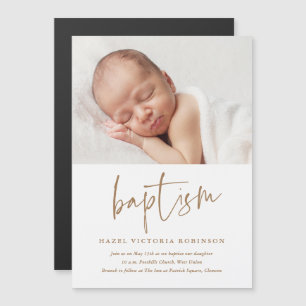 Convite de Batismo & Batizado com Script Moderno
