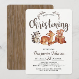Convite de Batizado Florestal