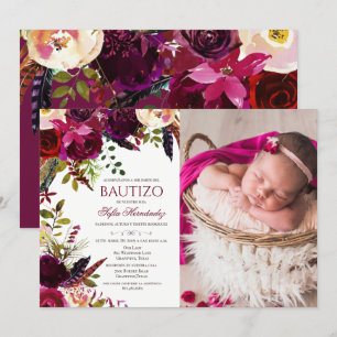 Convite de Bautizo Invitacione De bautizo Baptismo