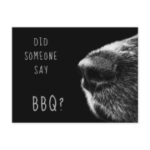 Convite de BBQ Cachorro Engraçado