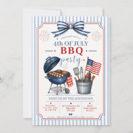 Convite de BBQ do Dia da Independência de 4 de jul