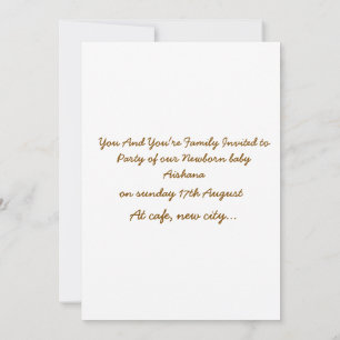 Convite de Bebê Bem-vindo Cartão Pastel Suave Bebê