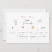 convite de bebidas aquarela para despedida de solt