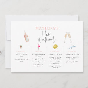 convite de bebidas aquarela para despedida de solt