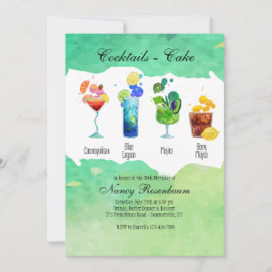 Convite de Bebidas de Verão