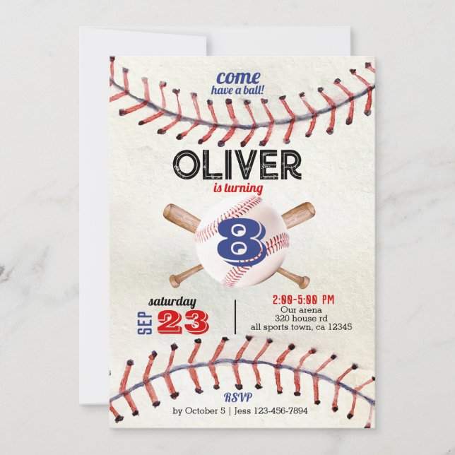 Convite de beisebol, novato do ano (Frente)