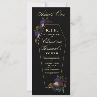 Convite de Bilhete de Aniversário de 30 anos Morte