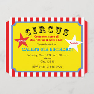 Convite de Bilhete de Festa de Aniversário Listrad