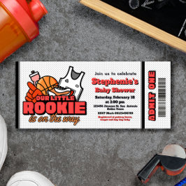 Convite de Bilhete de Ida para o Nosso Pequeno Nov