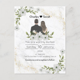 Convite De Blooms Para Casamento: Um Conto De Feir