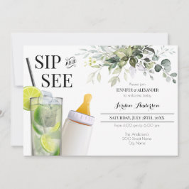 Convite de Boas-Vindas ao Bebê Sip and See