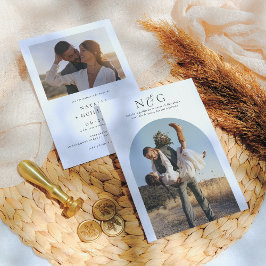 Convite de Boda Elegantes Foto en Arco