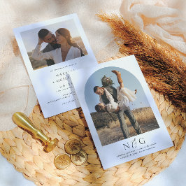 Convite de Boda Elegantes y Modernas 2 Fotos