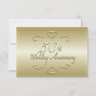 Convite de Bodas de Ouro 50 Anos de Casamento