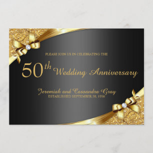 Convite de Bodas de Ouro de 50 Anos