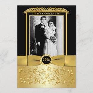 Convite de Bodas de Ouro de 50 Anos
