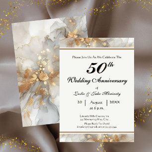 Convite de Bodas de Ouro de 50 Anos de Casamento
