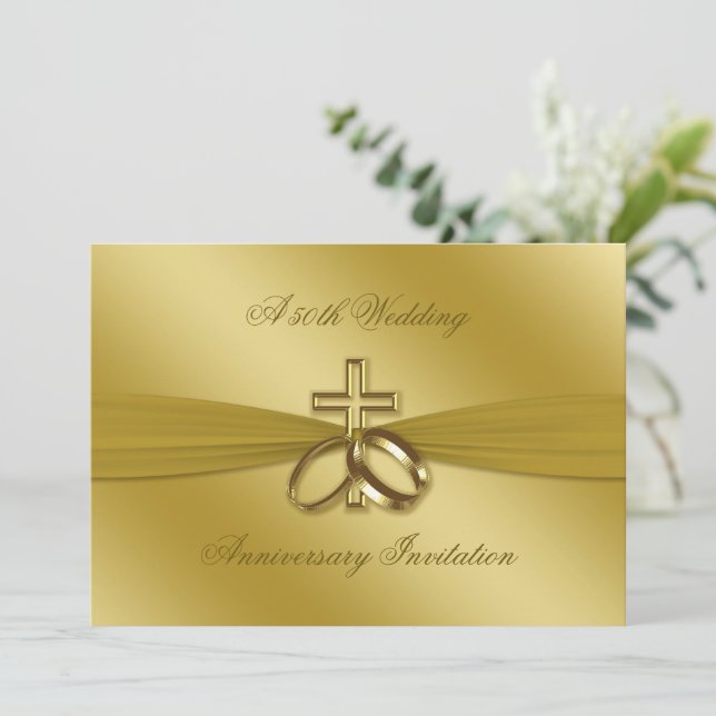 Convite de Bodas de Ouro Religiosas de 50 Anos de  (Em pé/Frente)