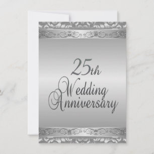 Convite de Bodas de Prata de 25 Anos