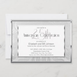 Convite de Bodas de Prata de 25 Anos de Casamento