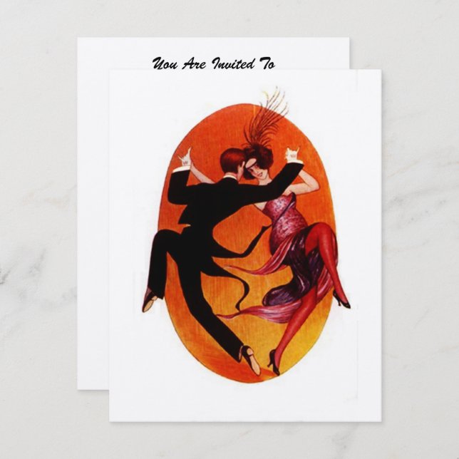 CONVITE DE BOLA DE MASCARADA DE FESTA DE CUSTOS (Frente/Verso)