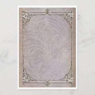 Convite de borda vitoriana vintage