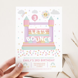 Convite de Bouncy Castle Birthday