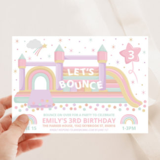 Convite de Bouncy Castle Birthday