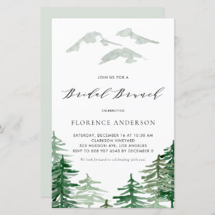 Convite De Bridal De Woodcolor Woodland Brunch