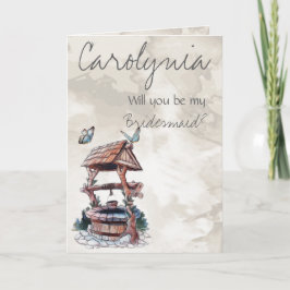 CONVITE DE BRIDESMAID PARA A BOTTERFLY