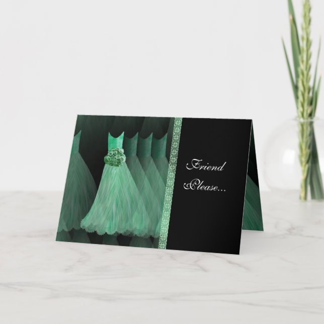Convite de Bridesmaid Personalizado - Palhaços VER (Frente)