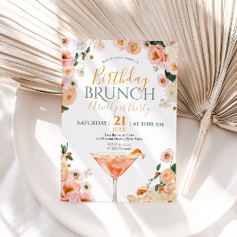 Convite de Brunch de Aniversário de 30 anos com Co