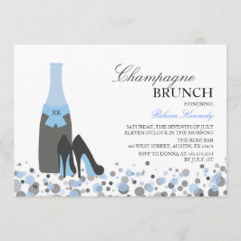 Convite de Brunch de Champanhe para Chá de Noiva A