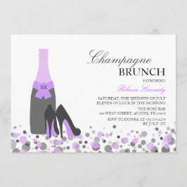 Convite de Brunch de Champanhe para Chá de Noiva R