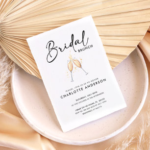 Convite de Brunch de Noiva   Roteiro Moderno
