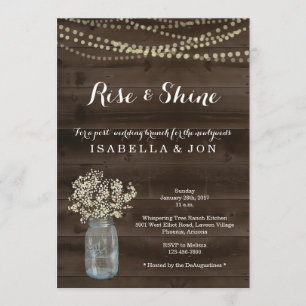 Convite de Brunch de Pás-Casamento na Manhã Seguin