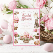 Convite de Brunch de Páscoa