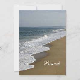 Convite de Brunch de Pós-Casamento na Praia