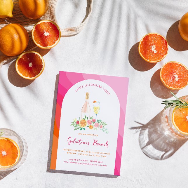 Convite de Brunch do Dia de Galentine (Criador carregado)