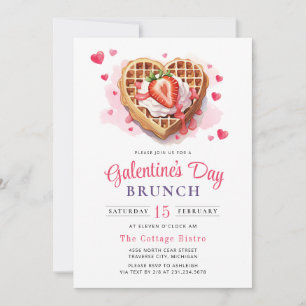 Convite de Brunch do Dia dos Namorados Galentine's