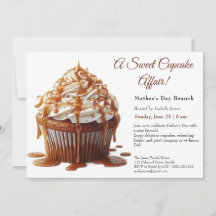 Convite de Brunch do Dia dos Pais – Cupcake Doce