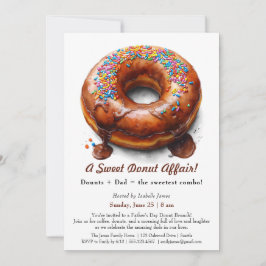 Convite de Brunch do Dia dos Pais – Festa de Donut