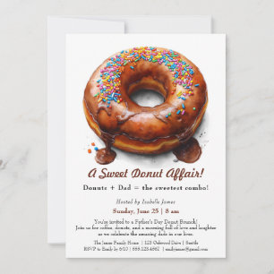 Convite de Brunch do Dia dos Pais – Festa de Donut