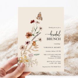 Convite de Brunch Floral de Noiva