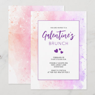 Convite de Brunch para o Dia de Galentine