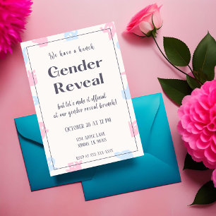Convite de Brunch para Revelação de Gênero de Hall